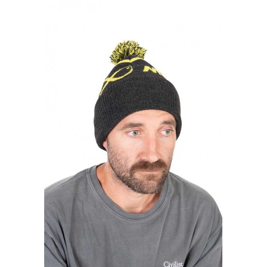 Caciula Matrix - Lime Grey Bobble Hat